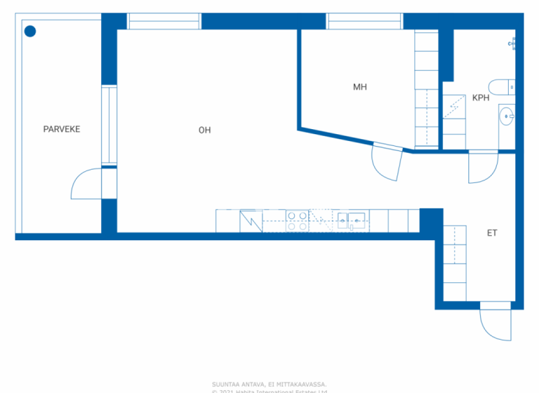 Studio zum Kauf 149.500 € 2 Zimmer 59,5 m² 4. Geschoss Vuoripojankatu 13 B Lahti 15210