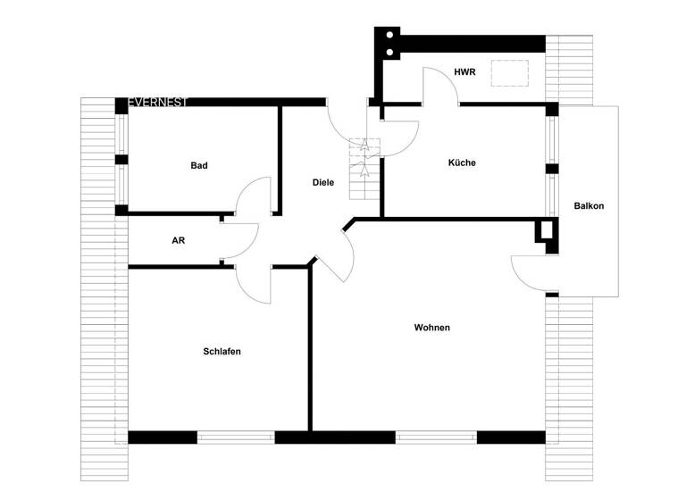 Wohnung zum Kauf 135.000 € 2 Zimmer 61 m² 1. Geschoss Ahlhorn Großenkneten 26197