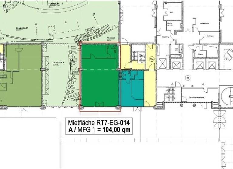 Laden zur Miete provisionsfrei 16 € 104 m² Verkaufsfläche Wilsdruffer Vorstadt/Seevorstadt-West Dresden 01067
