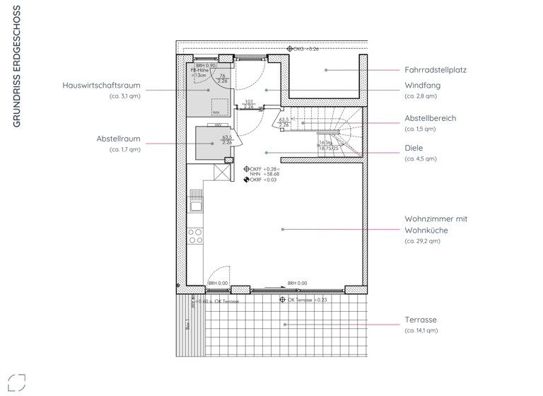 Reihenendhaus zur Miete 2.400 € 4 Zimmer 115 m²<br/>Wohnfläche 50 m²<br/>Grundstück Konrad-Wolf-Straße 90a Alt-Hohenschönhausen Berlin 13055