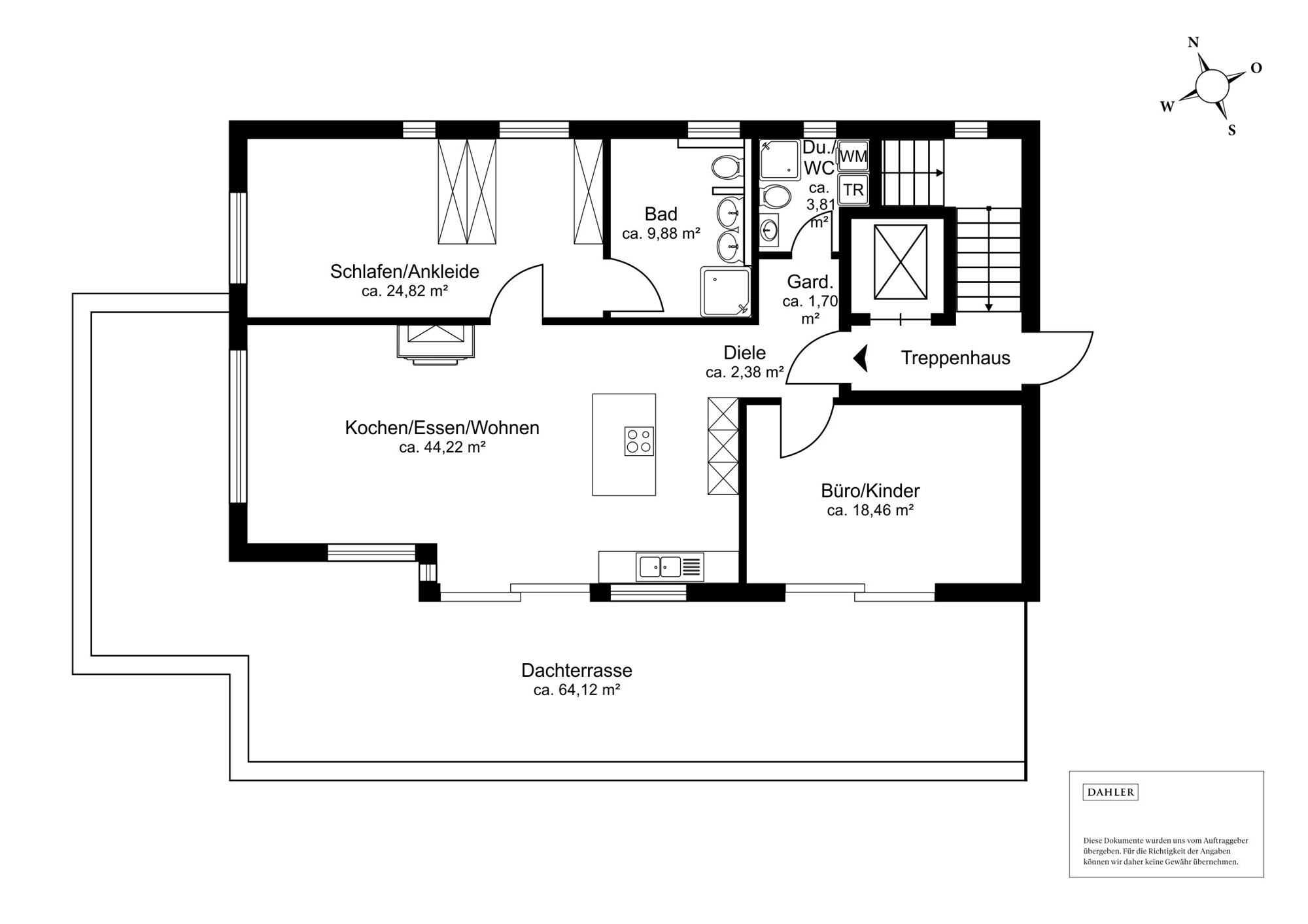 Penthouse zum Kauf 1.150.000 € 3 Zimmer 137,3 m²<br/>Wohnfläche 2.<br/>Geschoss Bad Aibling 83043