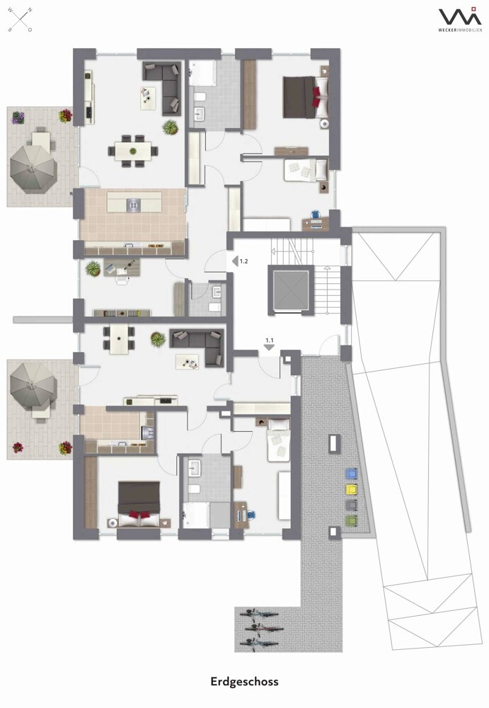 Wohnung zum Kauf 489.750 € 4 Zimmer 112 m²<br/>Wohnfläche Eichenweg 23 Warendorf Warendorf 48231