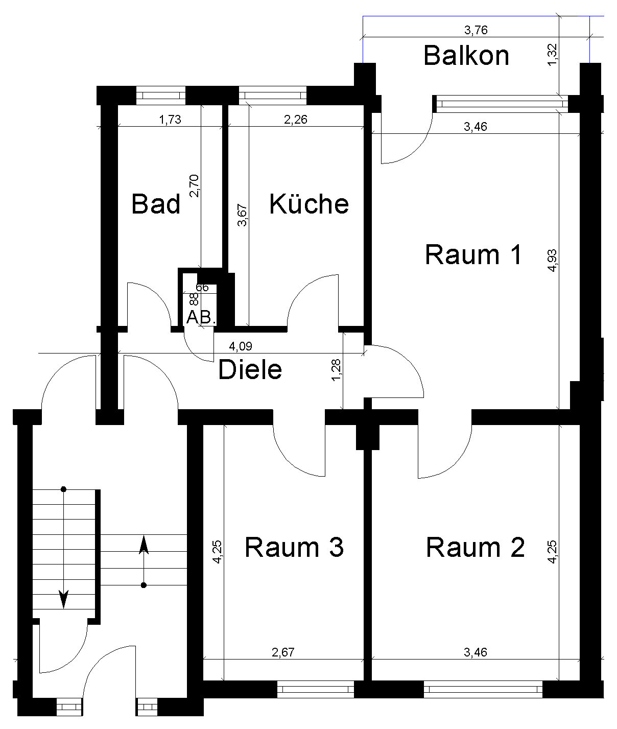 Wohnung zur Miete 520 € 3 Zimmer 60 m²<br/>Wohnfläche EG<br/>Geschoss 01.03.2025<br/>Verfügbarkeit Gladbacher Straße 255 Hamm - Beberich Viersen 41748