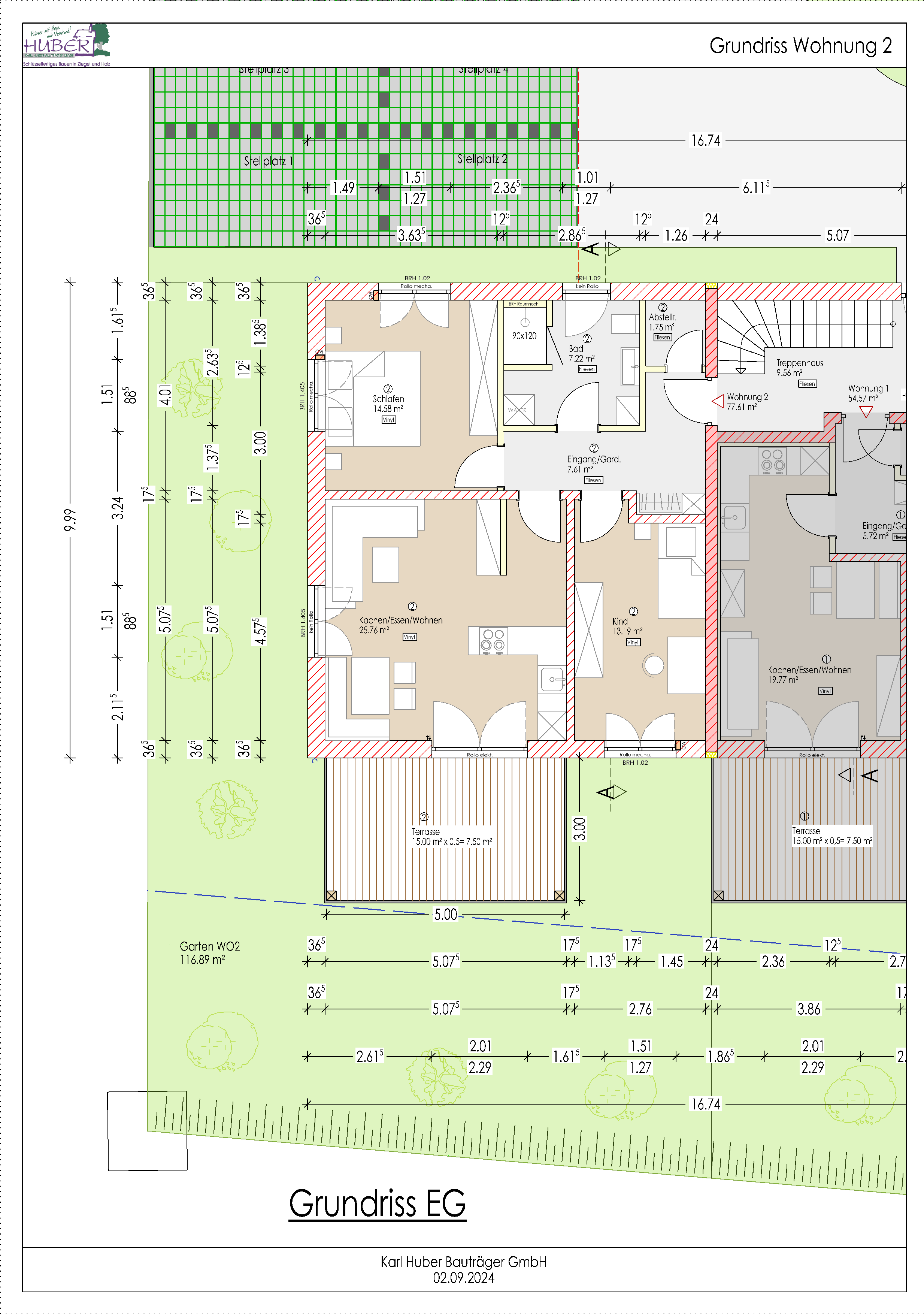 Wohnung zum Kauf 322.787,79 € 3,5 Zimmer 77,6 m²<br/>Wohnfläche EG<br/>Geschoss Tann Tann 84367