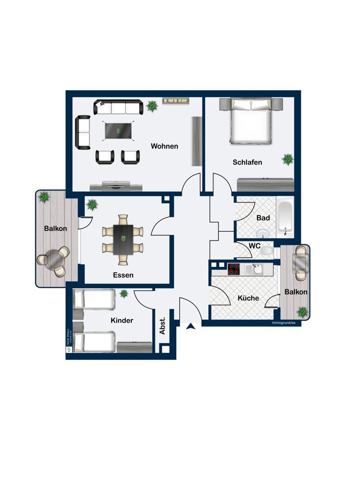 Wohnung zum Kauf 295.000 € 4 Zimmer 108,5 m²<br/>Wohnfläche EG<br/>Geschoss Stadt Ansbach 91522