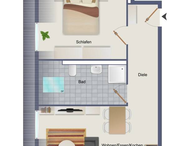 Wohnung zum Kauf 225.525 € 2 Zimmer 46,5 m² Öhringen Öhringen 74613
