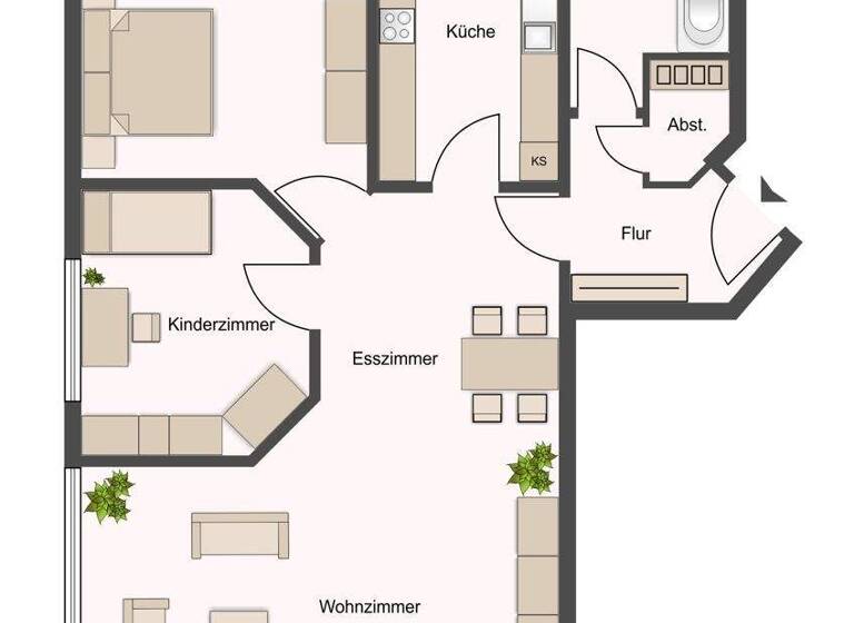 Wohnung zum Kauf 128.000 € 3 Zimmer 84,7 m² Neue Straße 2 Limbach-Oberfrohna 09212