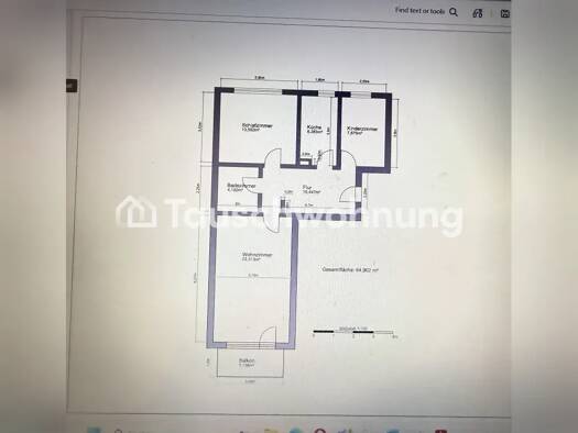 Wohnung zur Miete Tauschwohnung 1.300 € 2,5 Zimmer 68 m² 1. Geschoss Untergiesing-Harlaching München 81547