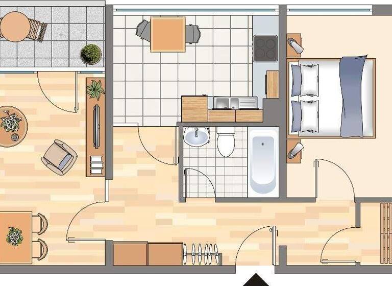 Wohnung zur Miete nur mit Wohnberechtigungsschein 301 € 2 Zimmer 62,1 m² 1. Geschoss frei ab 01.06.2026 Wilhelm-Schmidt-Straße 16 Hörde Dortmund 44263