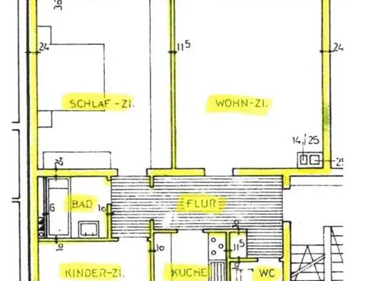 Wohnung zur Miete 600 € 3 Zimmer 77 m² Zweibrücker Str. 46a Innenstadt Neunkirchen 66538