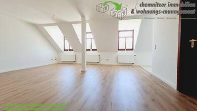 Wohnung zur Miete 224 € 1 Zimmer 44,8 m² Dachgeschoss, 4. Geschoss Ludwig-Kirsch-Straße 32 Sonnenberg 211 Chemnitz / Sonnenberg 09130