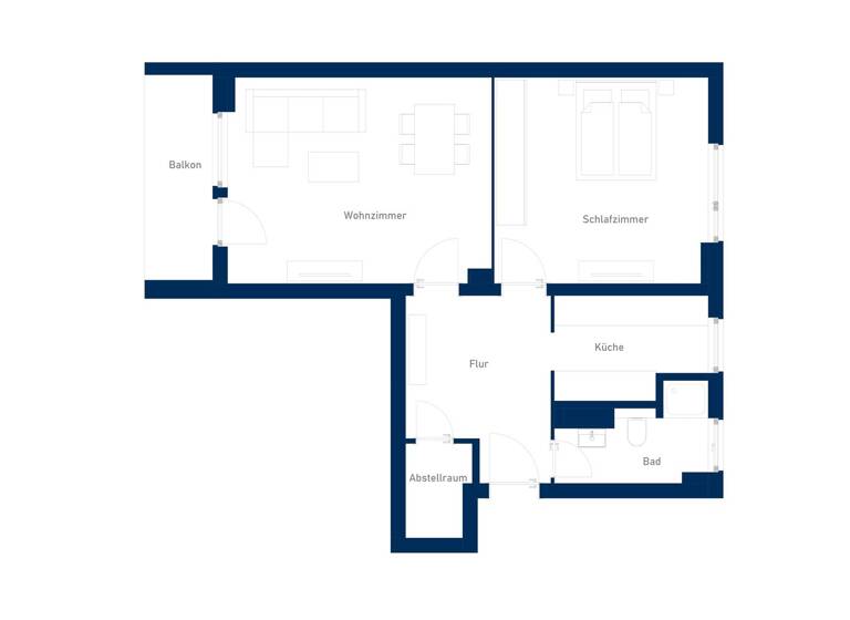 Wohnung zur Miete 1.312 € 2 Zimmer 64 m² 2. Geschoss frei ab 01.06.2026 Pfefferweg 2 Spandau Berlin 13589