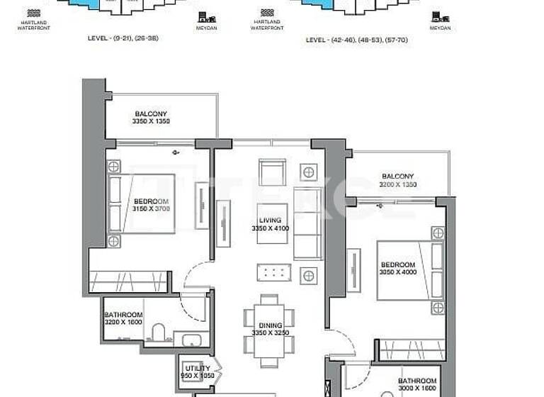 Studio zum Kauf 814.000 € 3 Zimmer 84 m² 2. Geschoss Dubai