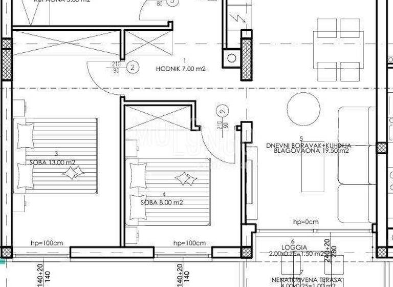 Wohnung zum Kauf 3 Zimmer 55 m² 3. Geschoss Veli vrh, Pula Veli Vrh - Industrijska zona