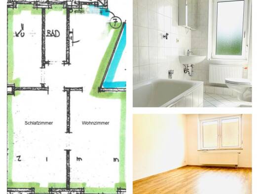 Wohnung zur Miete 551 € 2 Zimmer 58 m² Dachgeschoss, 3. Geschoss frei ab sofort Wächterstr. 23 Gärten b Wöhrd Nürnberg 90489