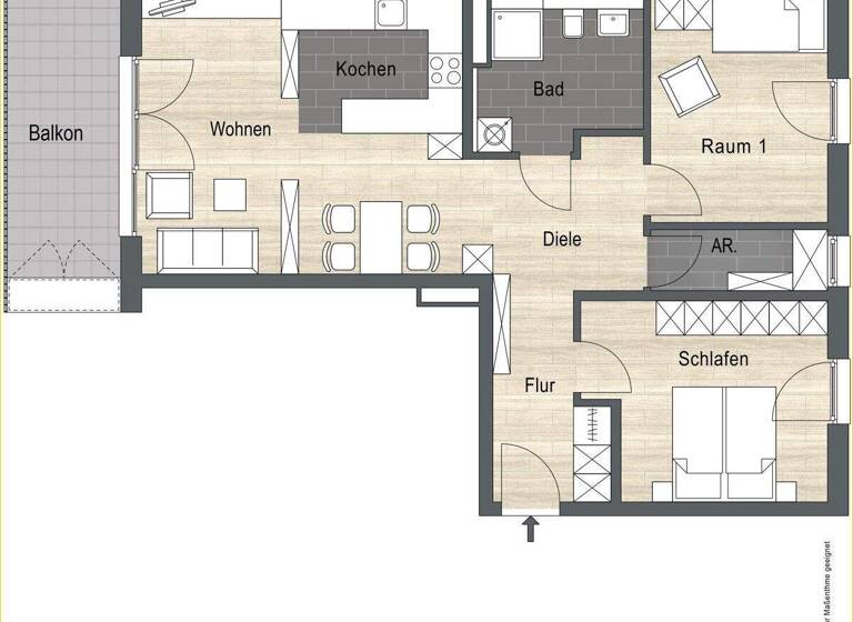 Wohnung zum Kauf 558.000 € 3 Zimmer 83 m² frei ab sofort Dorfen 84405