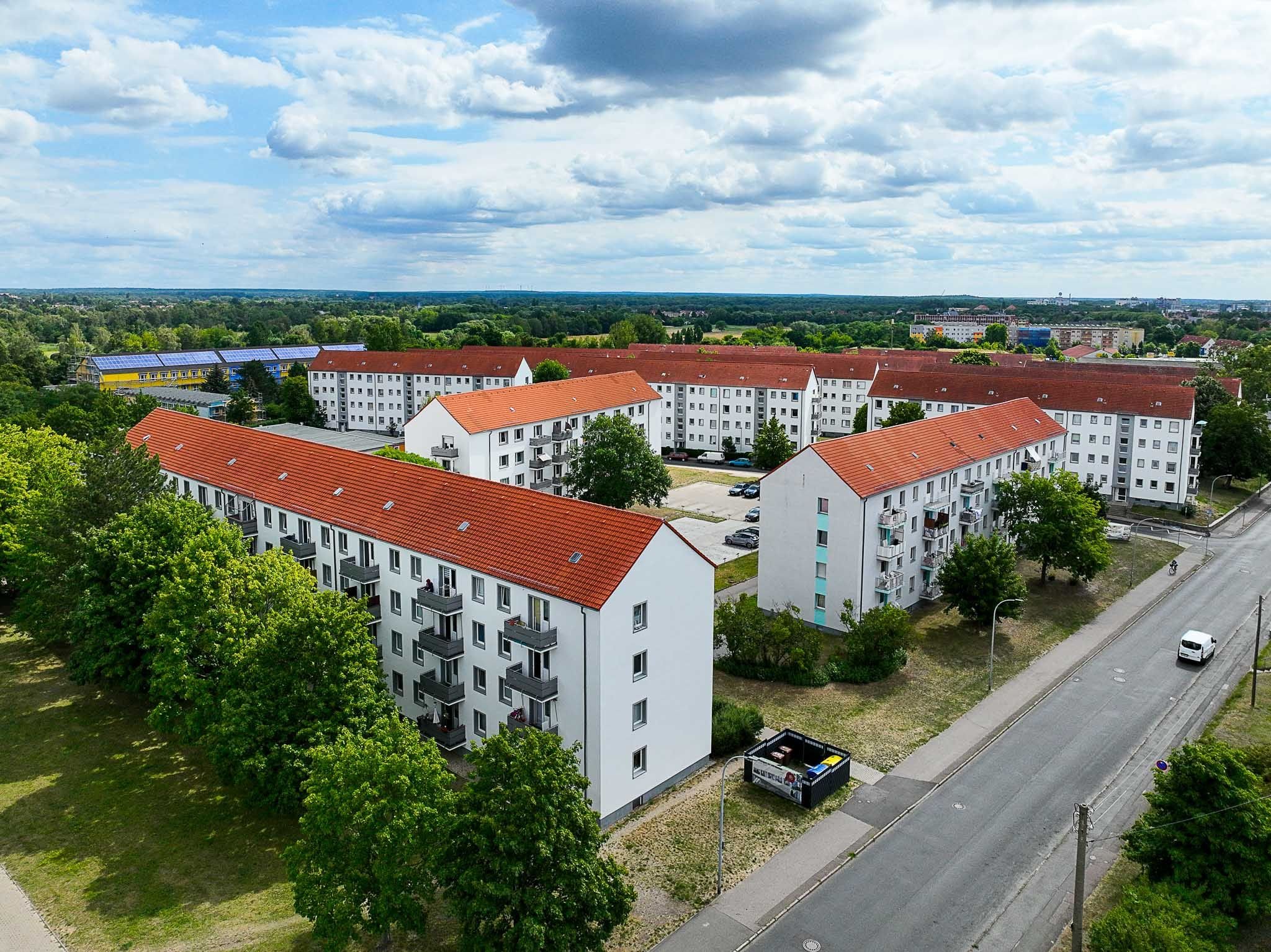 Wohnung zur Miete 455 € 4 Zimmer 70 m²<br/>Wohnfläche ab sofort<br/>Verfügbarkeit Gerhart-Hauptmann-Straße 1 Wolfen Bitterfeld-Wolfen 06766