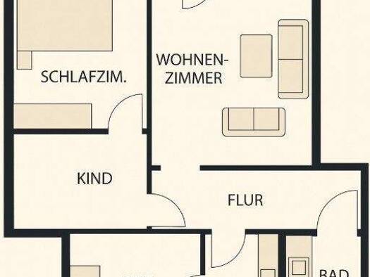 Wohnung zum Kauf 240.000 € 4 Zimmer 80 m² 3. Geschoss Waldkraiburg 84478