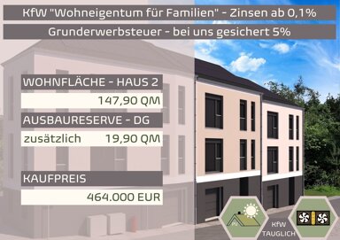 Reihenmittelhaus zum Kauf provisionsfrei 464.000 € 6 Zimmer 147 m² 120 m² Grundstück Hinterm Rasen 1B-H2 Ilmenau Ilmenau 98693