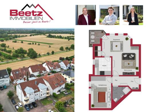 Wohnung zum Kauf 199.000 € 2 Zimmer 56 m² Malsch 69254