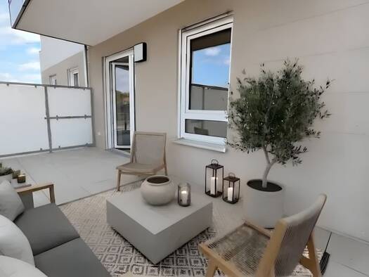 Wohnung zum Kauf - Erstbezug 345.000 € 3 Zimmer 76,1 m² 1. Geschoss Straubinger Straße 22 Ascha Ascha 94347