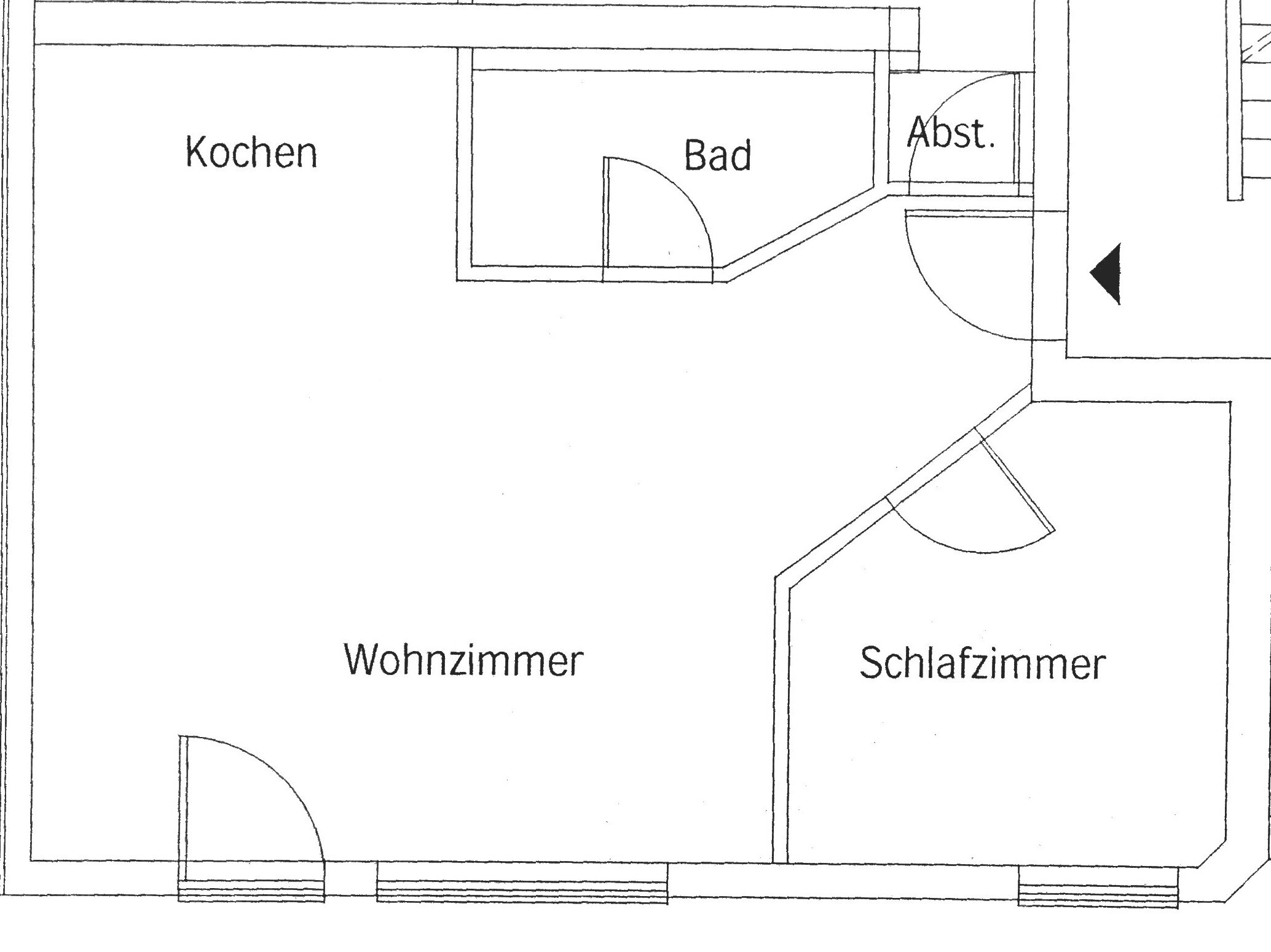 Wohnung zur Miete 420 € 1,5 Zimmer 48 m²<br/>Wohnfläche 3.<br/>Geschoss ab sofort<br/>Verfügbarkeit Sternenstraße 23 Engelsdorf Leipzig 04319