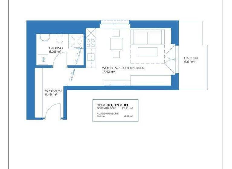 Wohnung zum Kauf - Erstbezug 182.320 € 2 Zimmer 29,2 m² 1. Geschoss Gries Graz,17.Bez.:Puntigam 8055