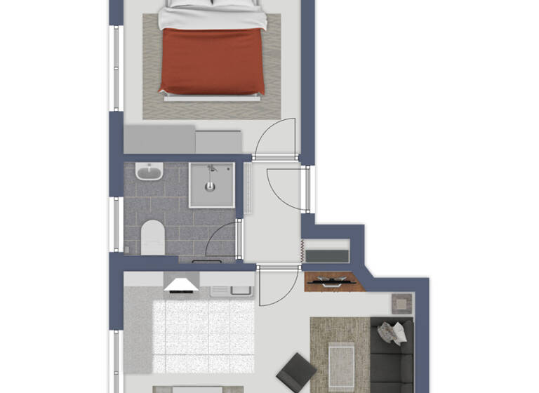 Wohnung zum Kauf provisionsfrei 225.000 € 2 Zimmer 42,9 m²<br/>Wohnfläche Jordanstraße 32a Zingst Zingst 18374