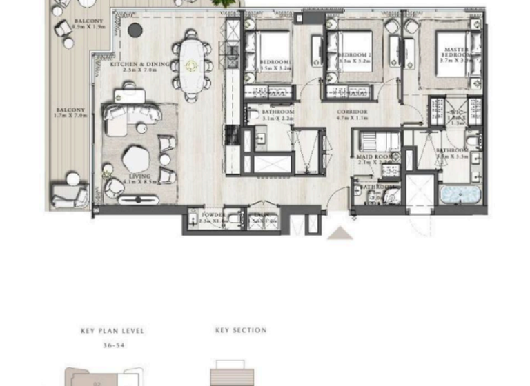 Wohnung zum Kauf 2.610.411 € 5 Zimmer 180,7 m² Dubai