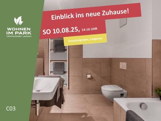 Wohnung zum Kauf - Erstbezug provisionsfrei 326.900 € 2 Zimmer 61,3 m² EG Am Simontalgraben 23 Langenau 89129