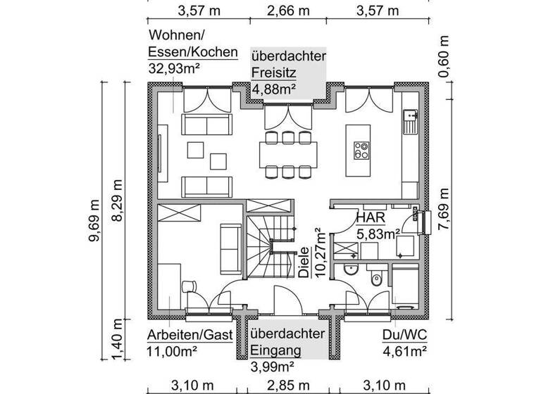 Einfamilienhaus zum Kauf 433.600 € 6 Zimmer 140,1 m² 1.044 m² Grundstück frei ab sofort Wiedemar 04509