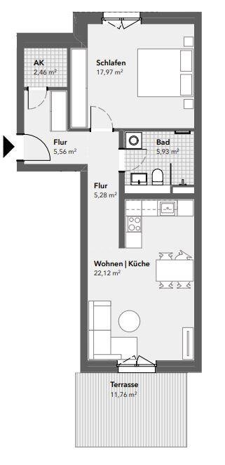 Wohnung zur Miete 1.241 € 2 Zimmer 65,3 m²<br/>Wohnfläche 1.<br/>Geschoss 01.02.2025<br/>Verfügbarkeit Kladow Berlin 14089