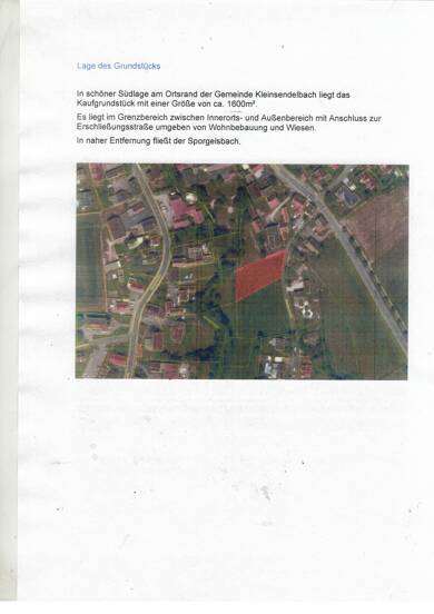 Grundstück zum Kauf 398.000 € 1.600 m² Grundstück Mühlenstr Kleinsendelbach Kleinsendelbach 91077