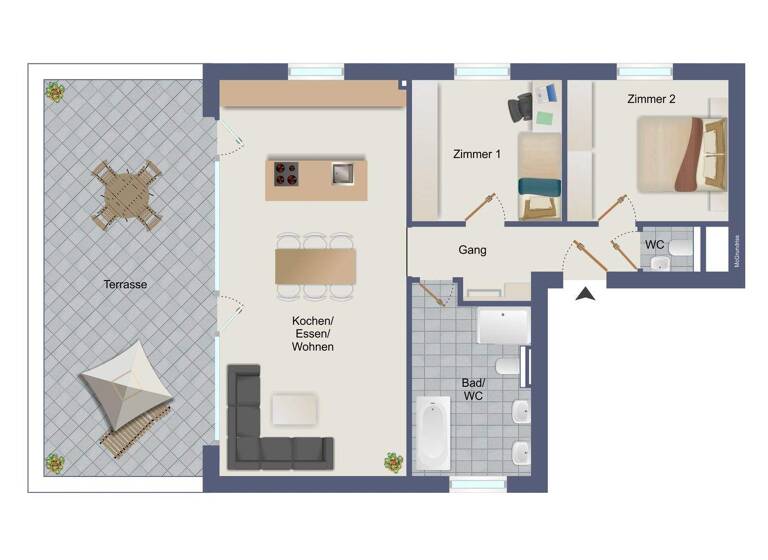 Wohnung zum Kauf 619.000 € 3 Zimmer 82,7 m² EG Götzis 6840