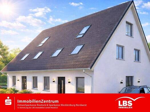 Doppelhaushälfte zum Kauf provisionsfrei 399.000 € 4 Zimmer 110 m² 254 m² Grundstück Neu Fienstorf Broderstorf 18184