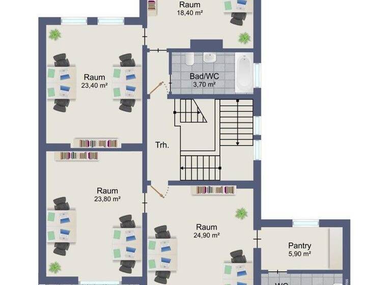 Bürogebäude zur Miete 1.200 € 6 Zimmer 130 m² Bürofläche Eutin 23701