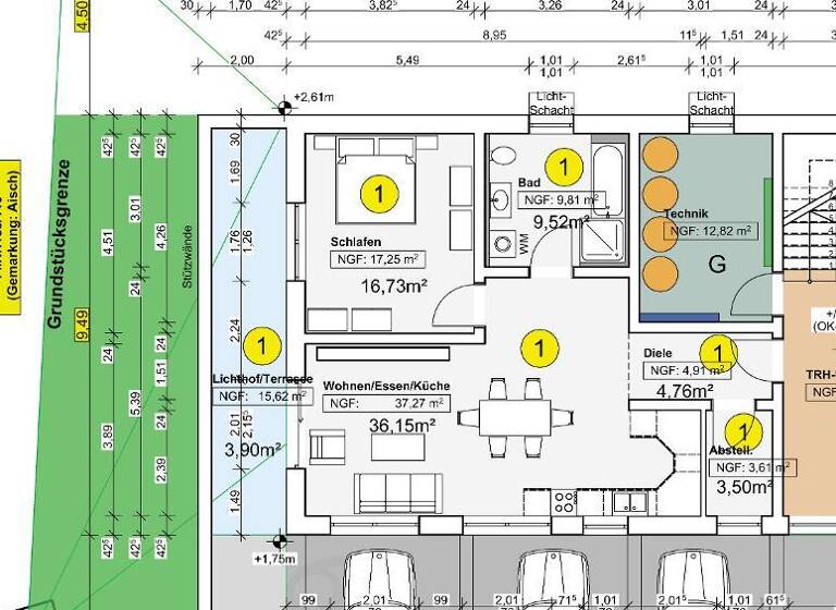 Wohnung zur Miete - Erstbezug 895 € 2 Zimmer 74,6 m² Aisch Adelsdorf OT 91325
