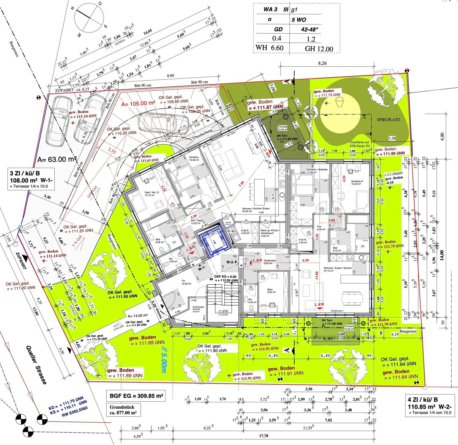 Mehrfamilienhaus zum Kauf als Kapitalanlage geeignet 2.538.738 € 597,4 m²<br/>Wohnfläche 877 m²<br/>Grundstück Kupferheide Bielefeld 33649