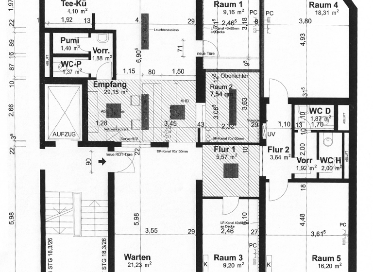 Bürofläche zur Miete 136 m² Bürofläche teilbar ab 136 m² Mitte Mülheim an der Ruhr 45468