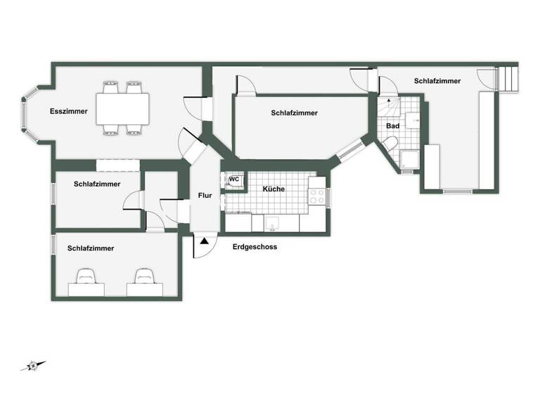 Wohnung zum Kauf 816.000 € 4 Zimmer 130 m² EG Kreuzberg Berlin / Kreuzberg 10961