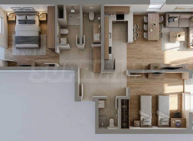 Wohnung zum Kauf 160.280 € 3 Zimmer 115,3 m² Plovdiv