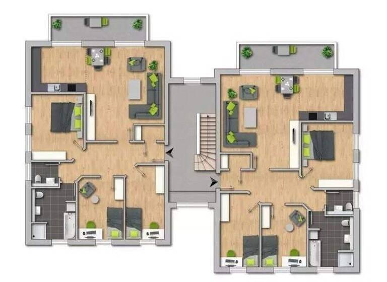 Wohnung zum Kauf provisionsfrei 398.000 € 4 Zimmer 117 m² 1. Geschoss Waldstrasse 2 Siedlung Barth 18356