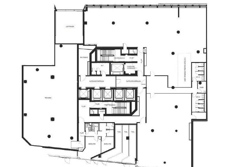 Bürofläche zur Miete - Erstbezug provisionsfrei 3.052,6 m² Bürofläche teilbar ab 318 m² Innenstadt Frankfurt am Main 60311