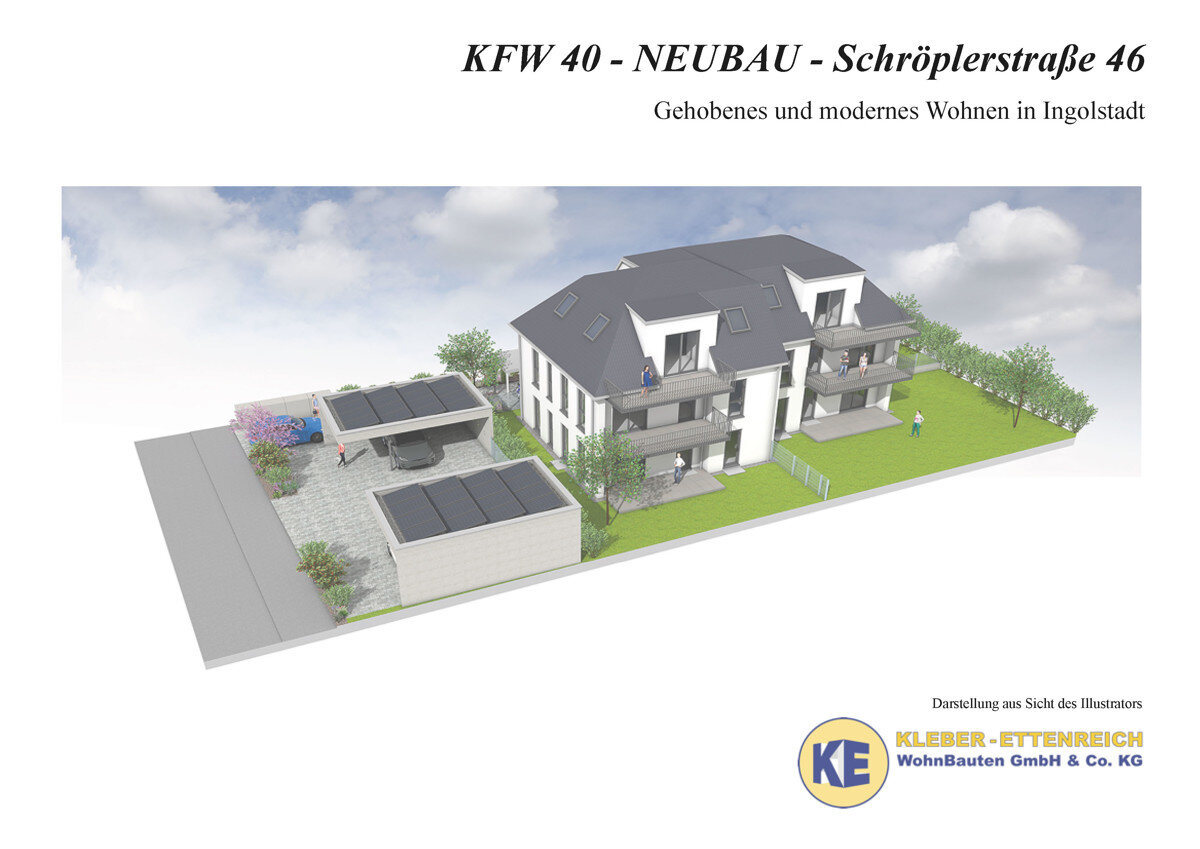 Wohnung zum Kauf provisionsfrei 538.000 € 4 Zimmer 85 m²<br/>Wohnfläche 1.<br/>Geschoss Schröplerstraße 46 - Whg. 3 Kothau Ingolstadt 85053