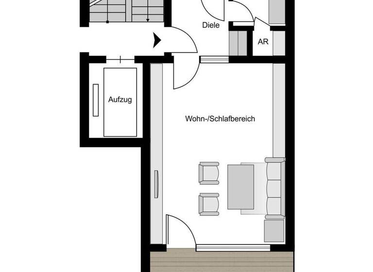Wohnung zum Kauf 105.000 € 1,5 Zimmer 40,2 m² EG Querenburg Bochum 44799
