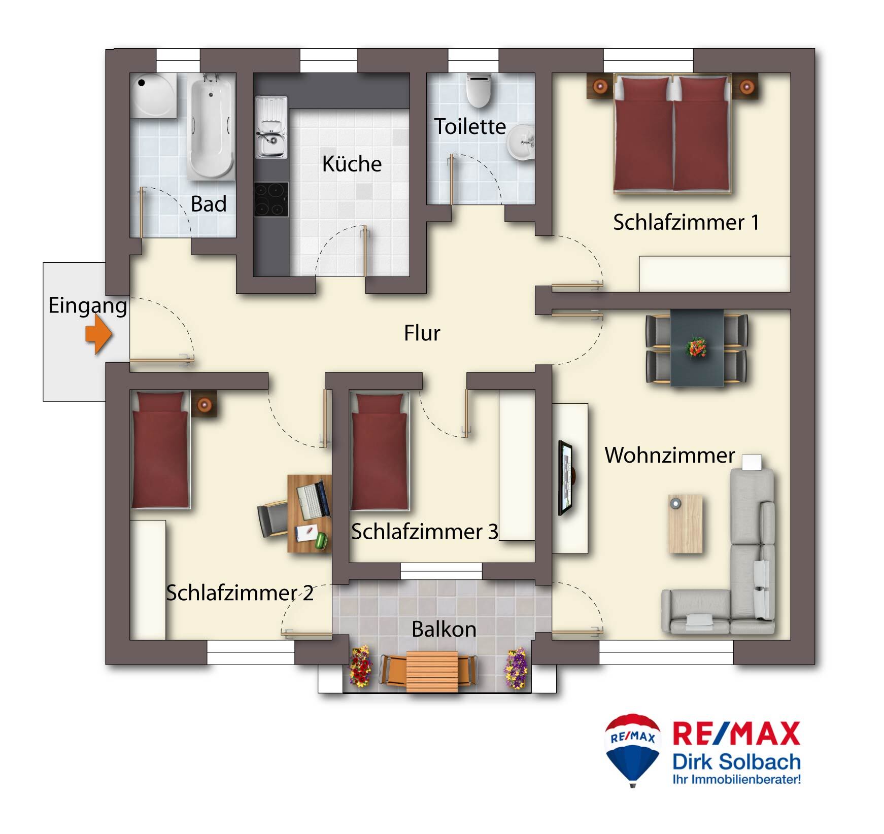 Wohnung zum Kauf 498.000 € 4 Zimmer 92 m²<br/>Wohnfläche Mainaustraße 136 Allmannsdorf Konstanz 78464