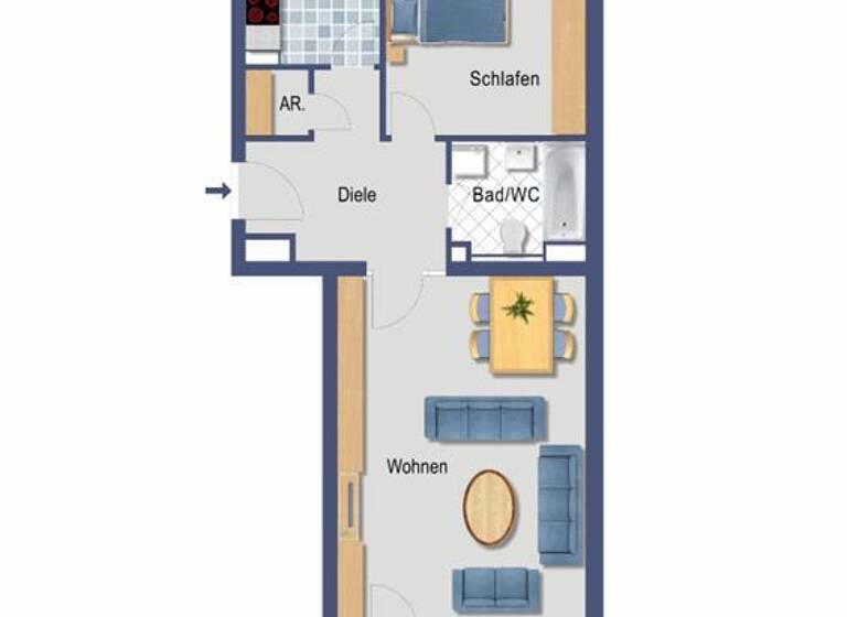 Wohnung zum Kauf 230.000 € 2 Zimmer 63 m²<br/>Wohnfläche 1.<br/>Geschoss Stein Stein 90547