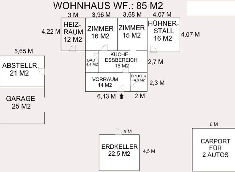 Bauernhaus zum Kauf 93.000 € 2 Zimmer 85 m² 4.931 m² Grundstück Bugac 6114