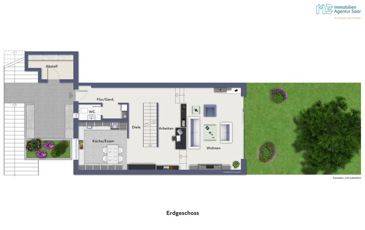 Reihenmittelhaus zum Kauf 315.000 € 4 Zimmer 149 m²<br/>Wohnfläche 499 m²<br/>Grundstück Winterberg Saarbrücken 66119