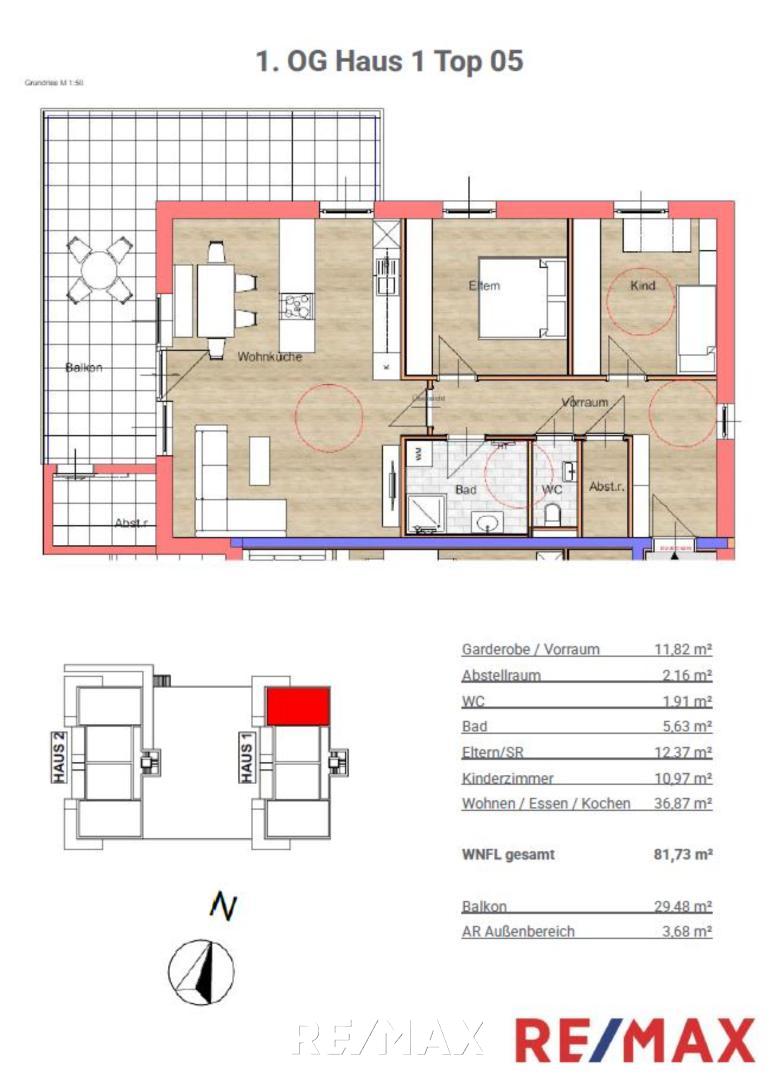 Wohnung zum Kauf 348.254 € 2 Zimmer 81,7 m²<br/>Wohnfläche 1.<br/>Geschoss Haag am Hausruck 4680